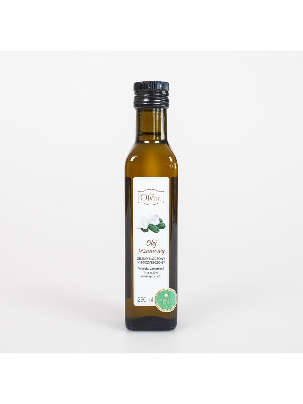 Olej sezamowy zimnotłoczony Olvita 250ml
