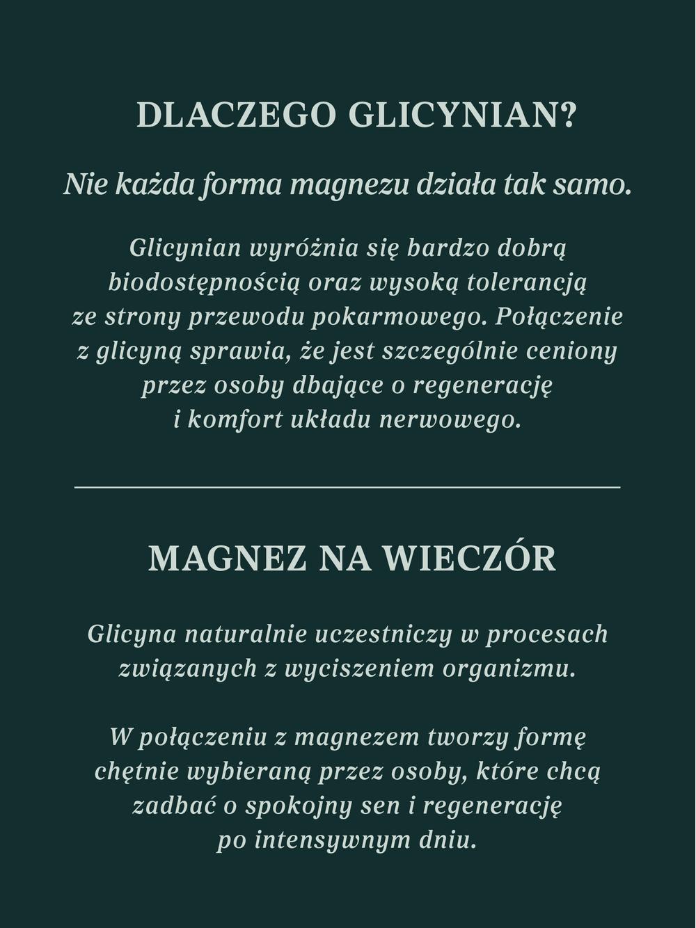 Glicynian magnezu - chelat