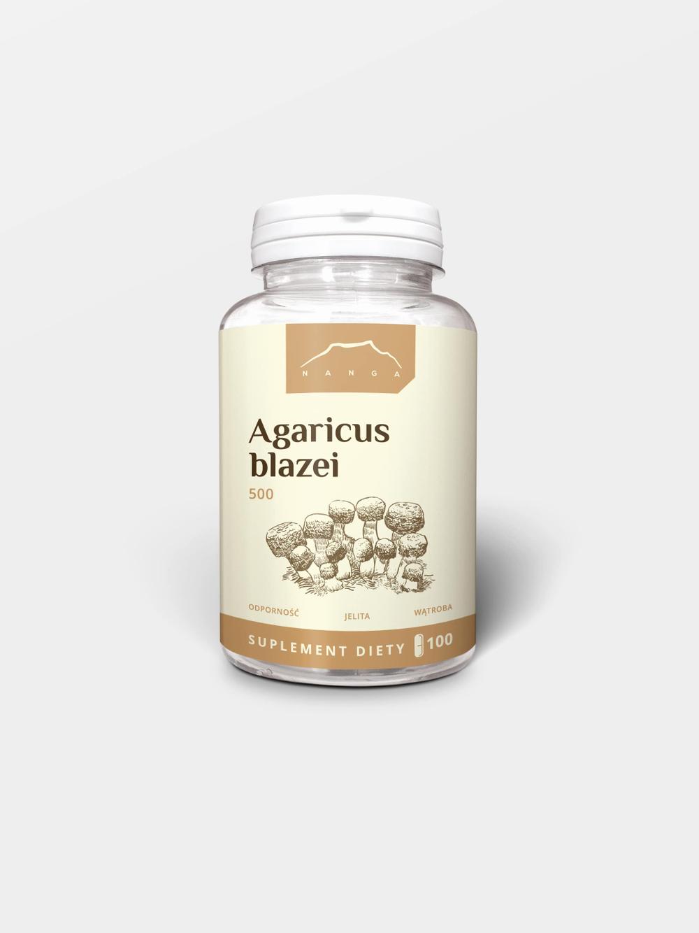 Agaricus blazei ekstrakt 100 kapsułek x  500 mg