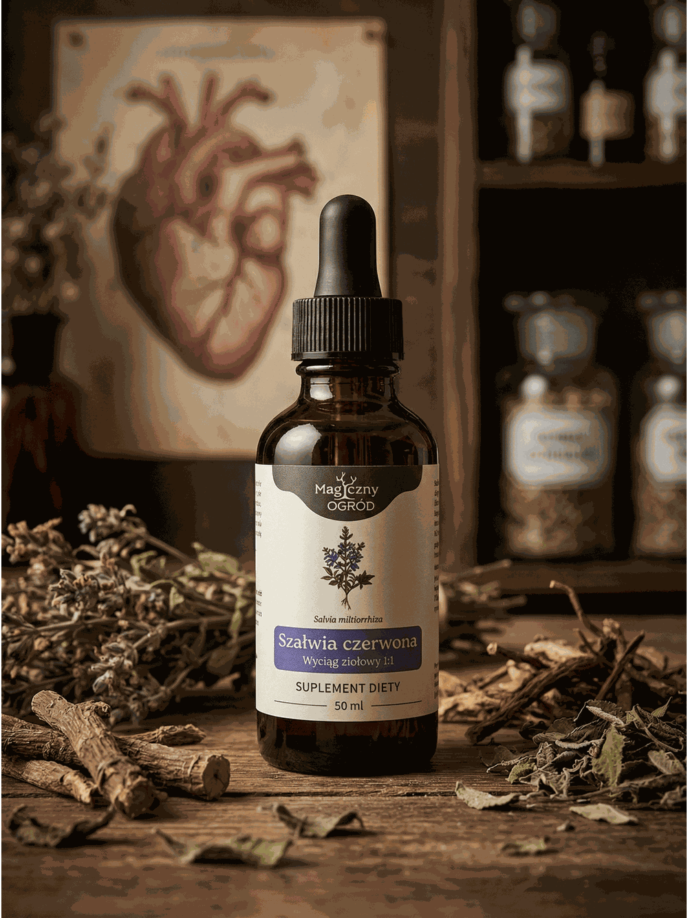 Szałwia czerwona nalewka 1:1