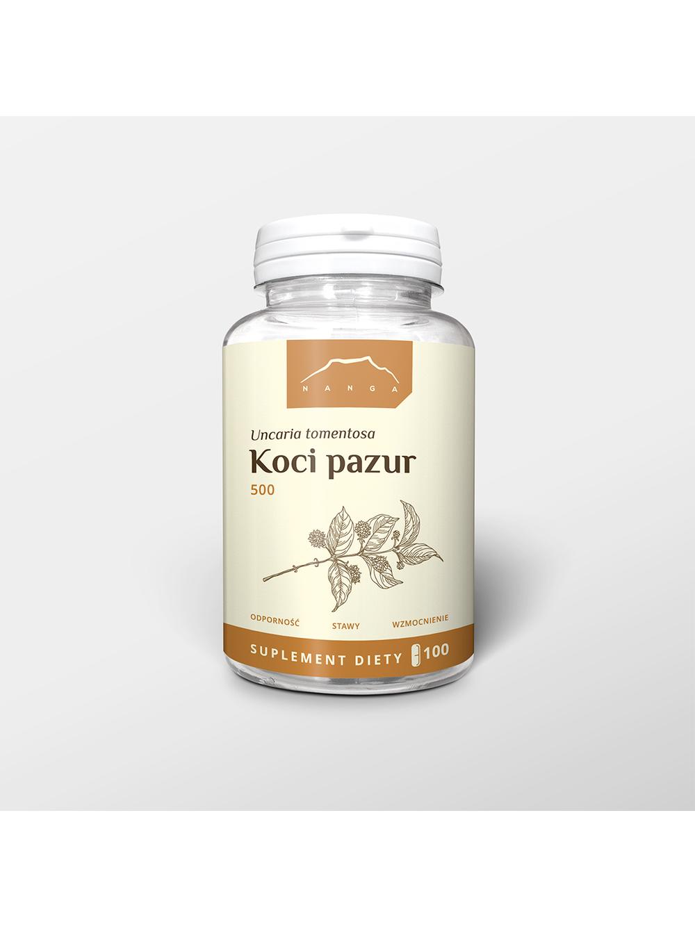 Koci pazur - vilcacora kapsułki x 500 mg