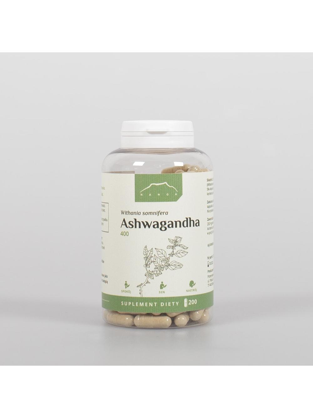Ashwagandha kapsułki x 400 mg