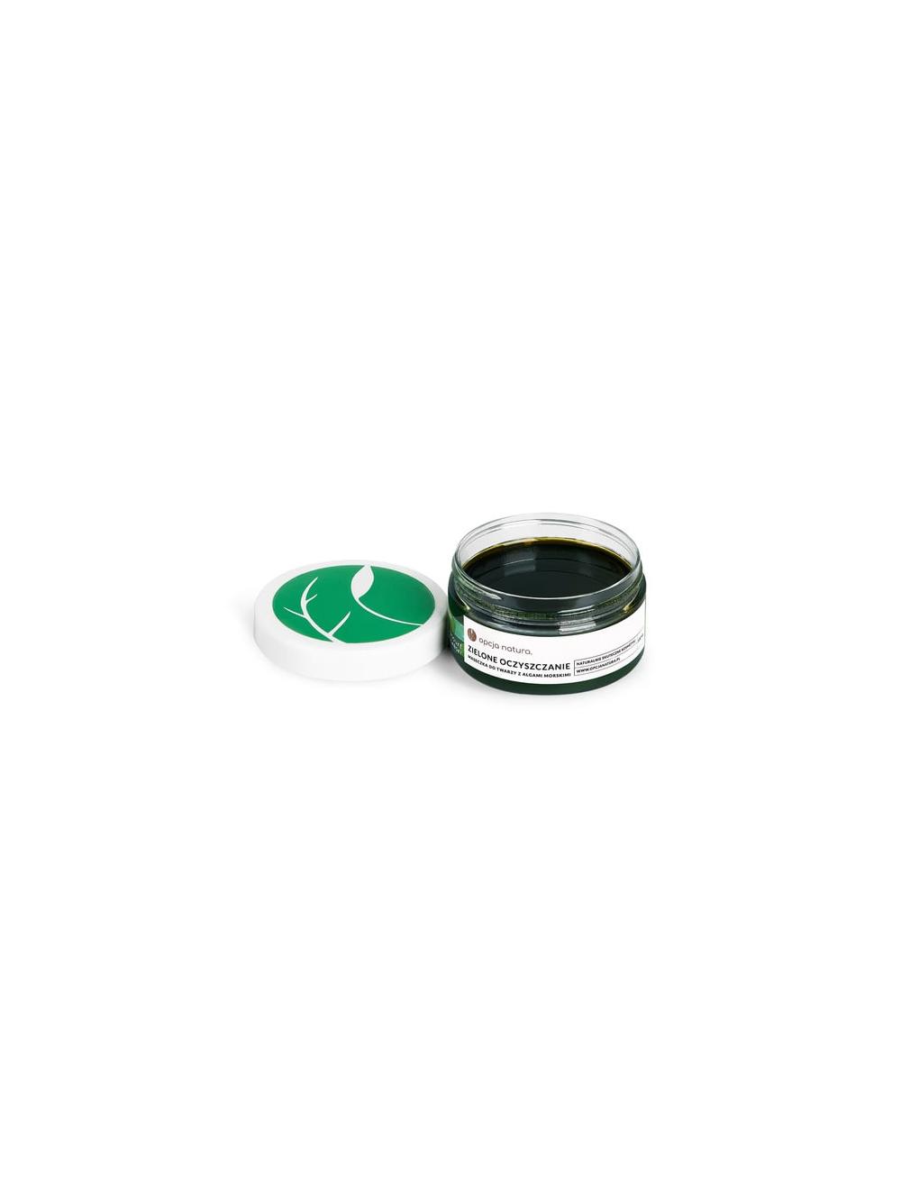 Zielone Oczyszczanie maseczka do twarzy z algami morskimi Opcja Natura 100 ml