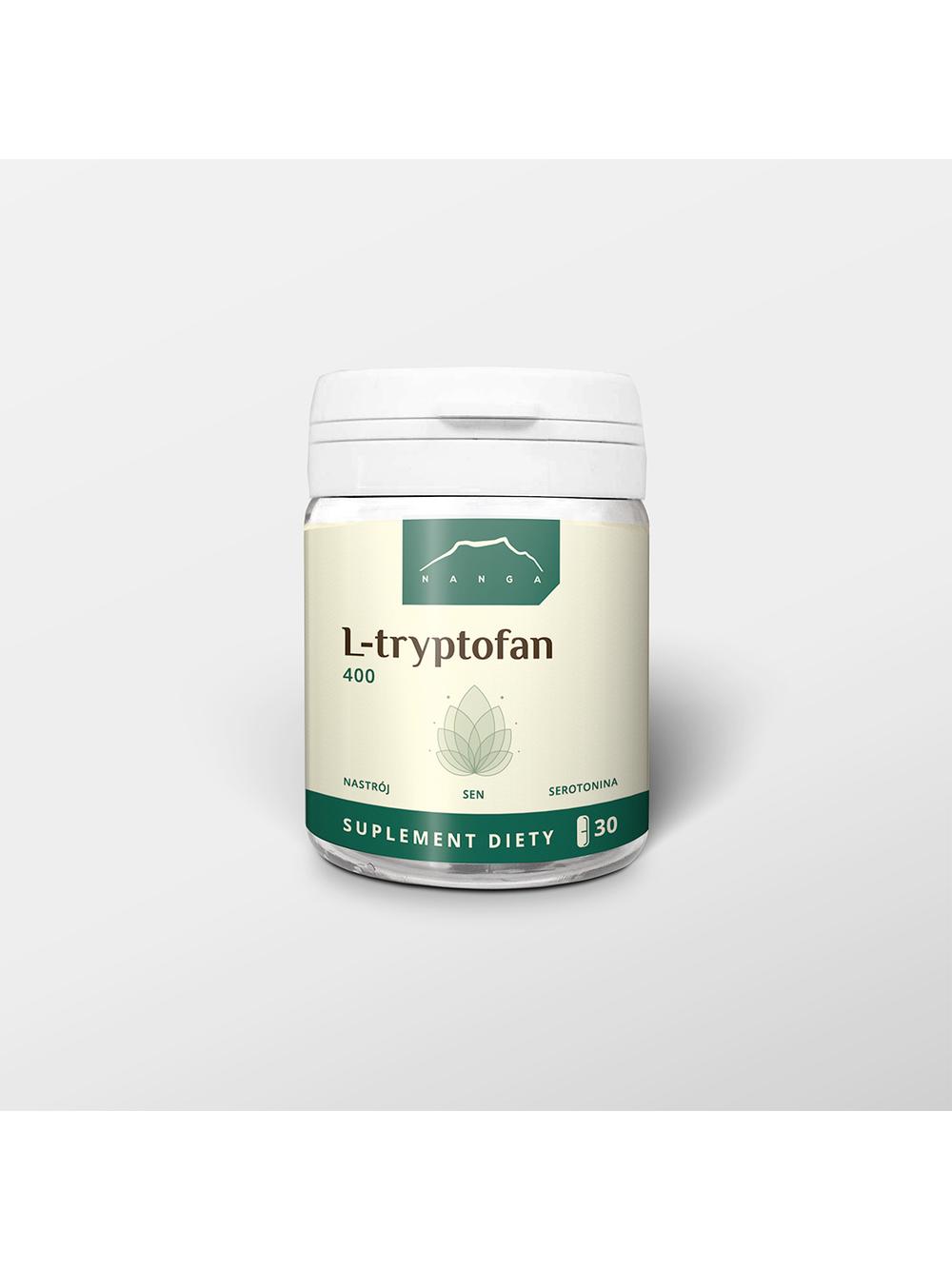L-tryptofan kapsułki 400 mg