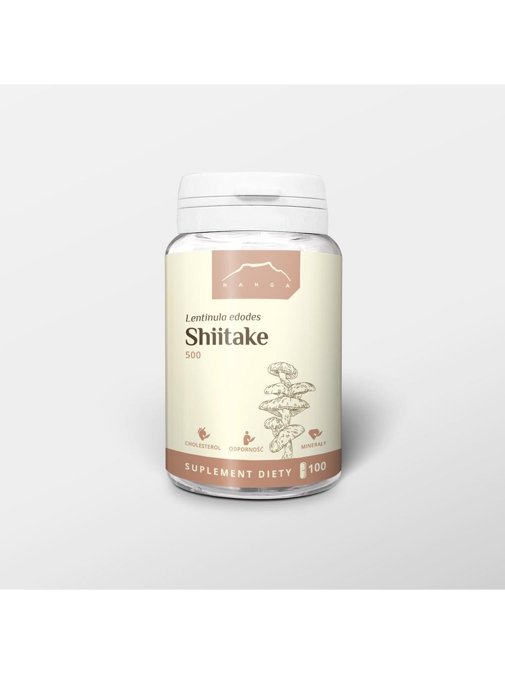 Shiitake ekstrakt 100 kapsułek x 500 mg