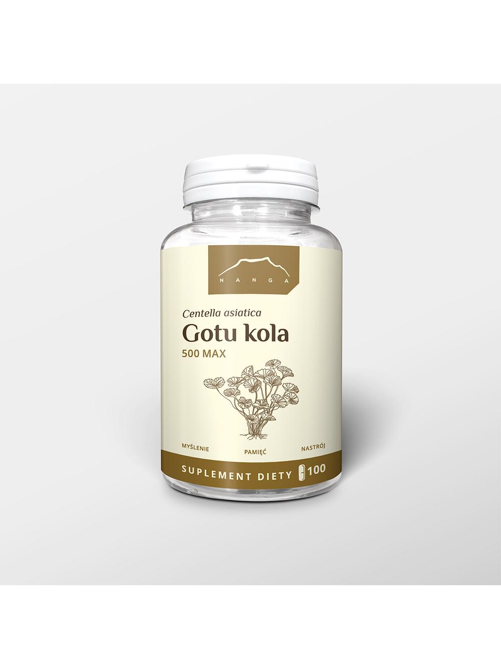 Gotu kola max 100 kapsułek x 500 mg