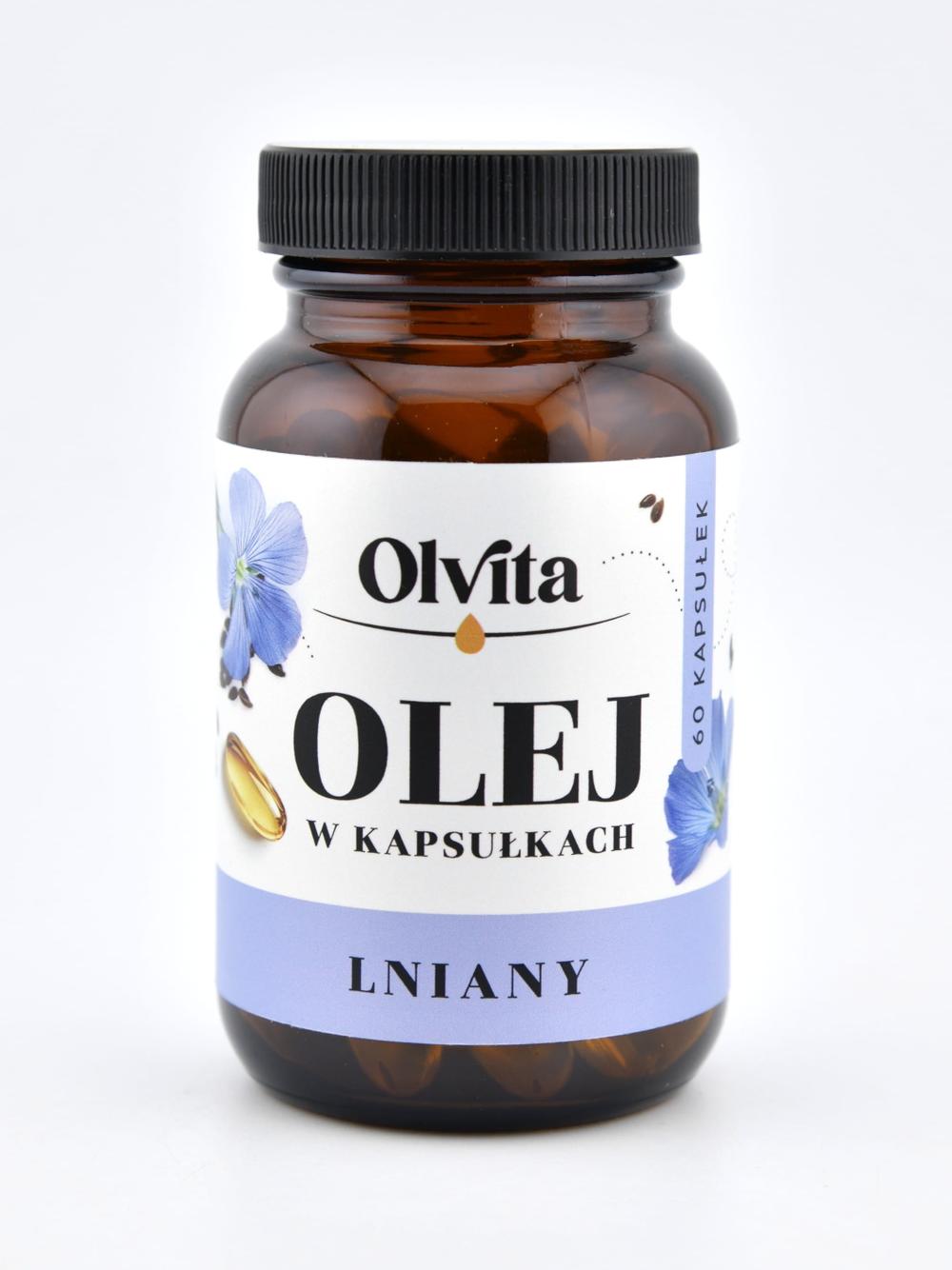 Olej lniany w kapsułkach Olvita