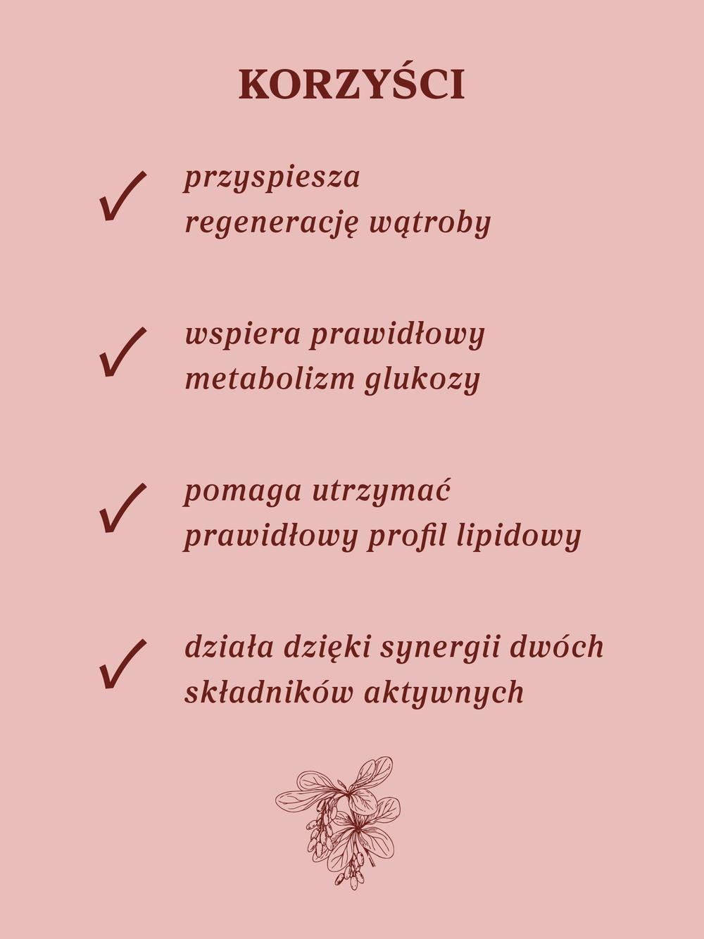 Berberyna z sylimaryną 100 kapsułek