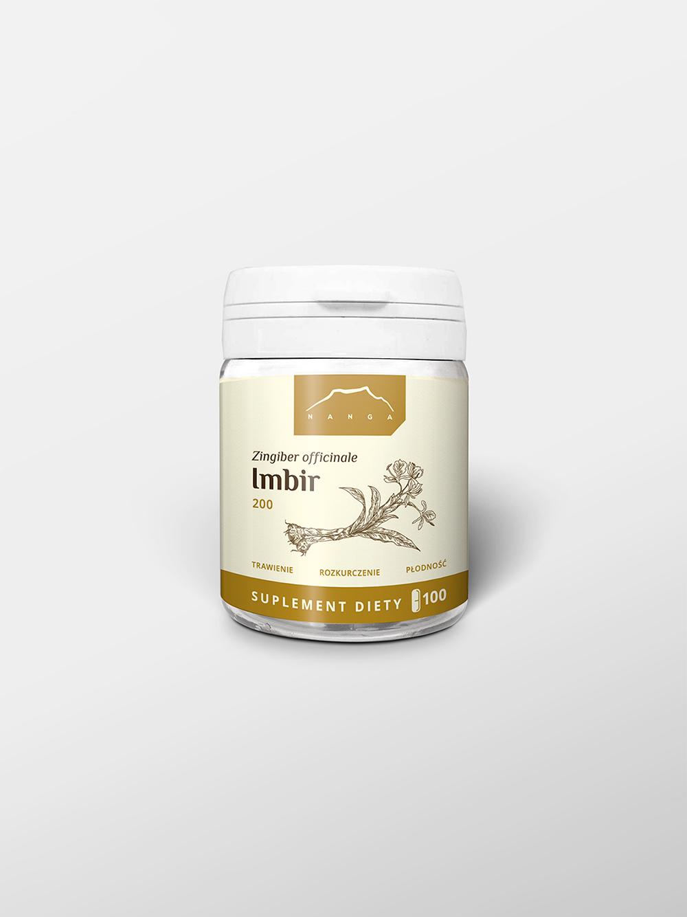 Imbir ekstrakt w kapsułkach x 200mg