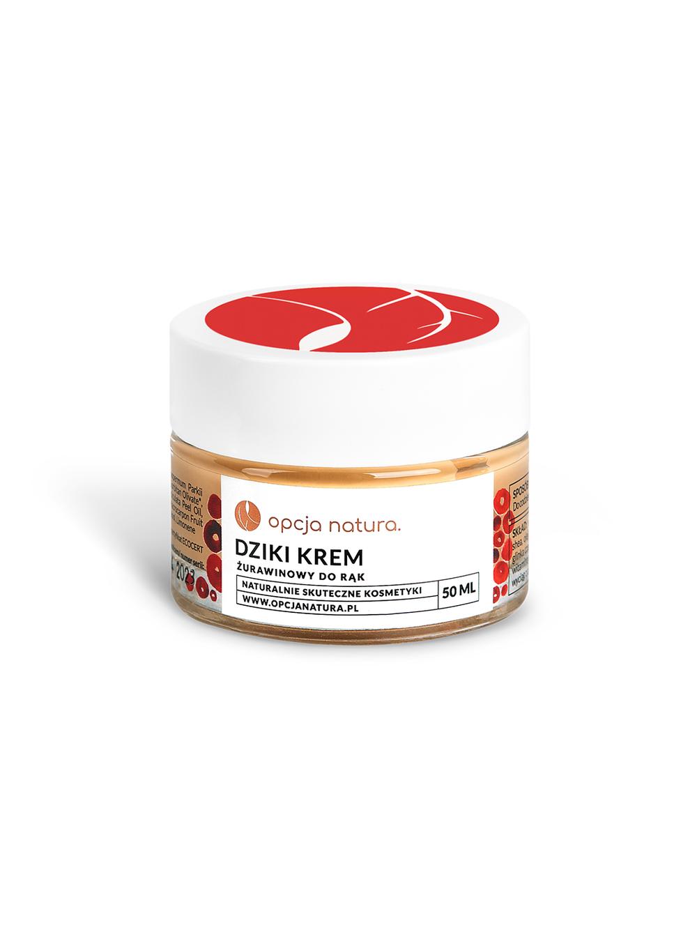Dziki krem z żurawiną do rąk Opcja Natura 50ml