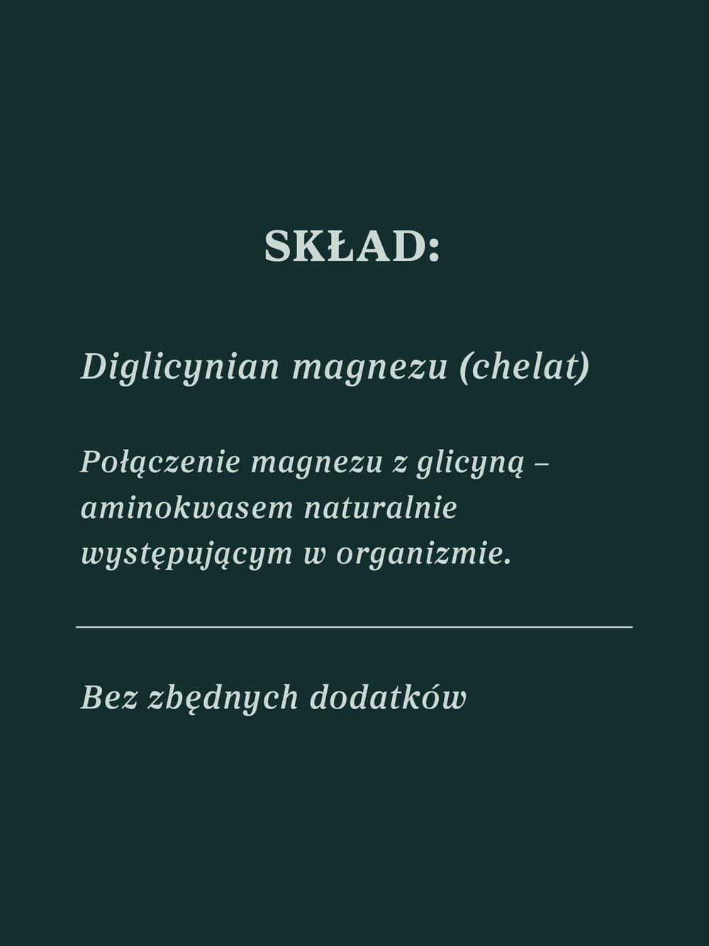 Glicynian magnezu - chelat