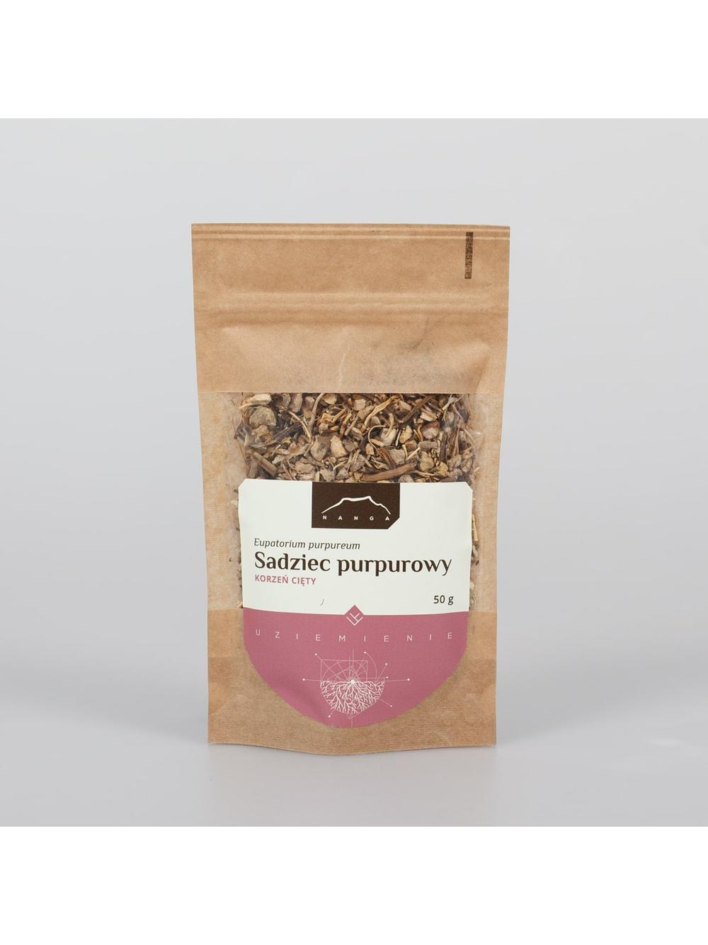 Sadziec purpurowy korzeń
