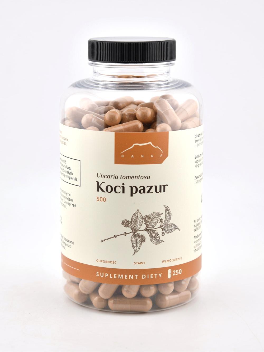 Koci pazur - vilcacora kapsułki x 500 mg