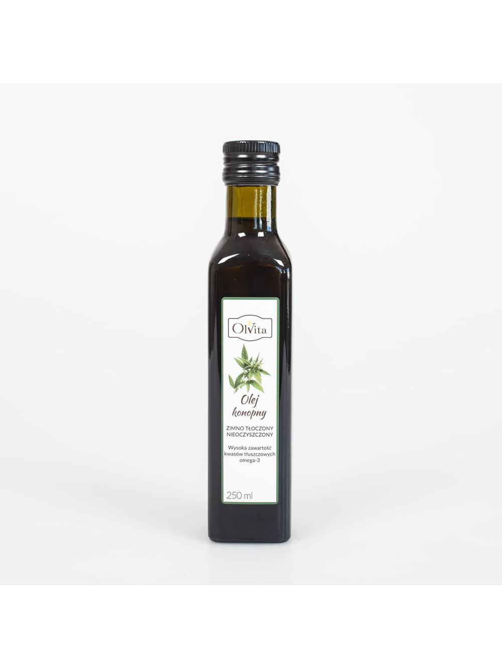 Olej konopny zimnotłoczony Olvita 250ml