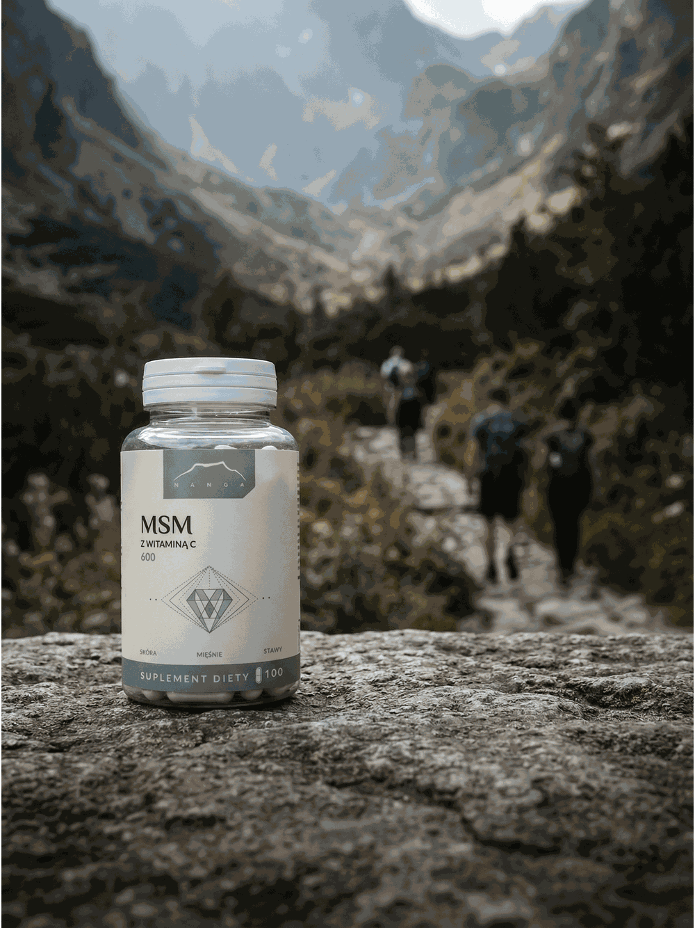 MSM z witaminą C 100 kapsułek x 600 mg