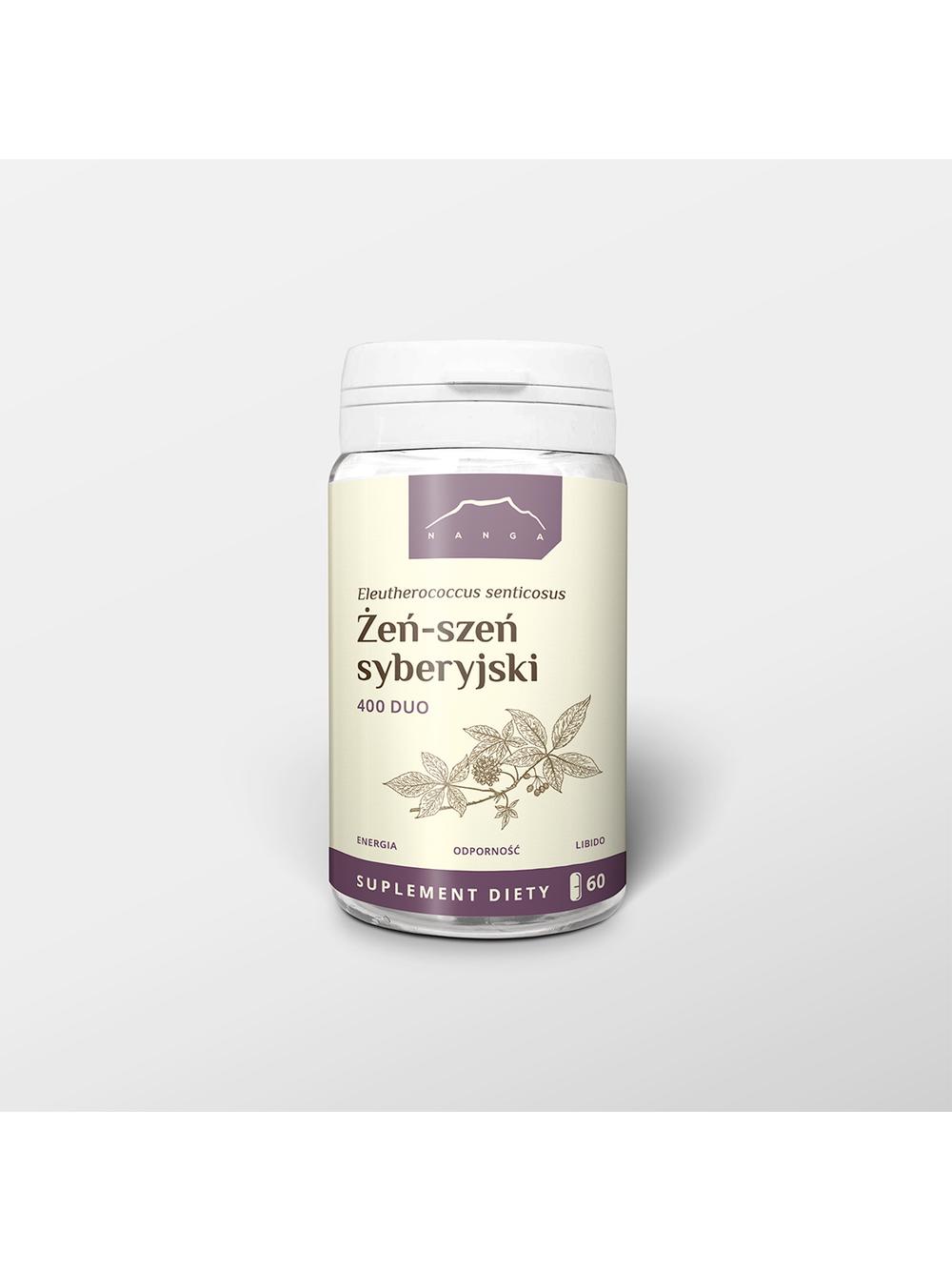 Żeń-szeń syberyjski kapsułki x 400 mg
