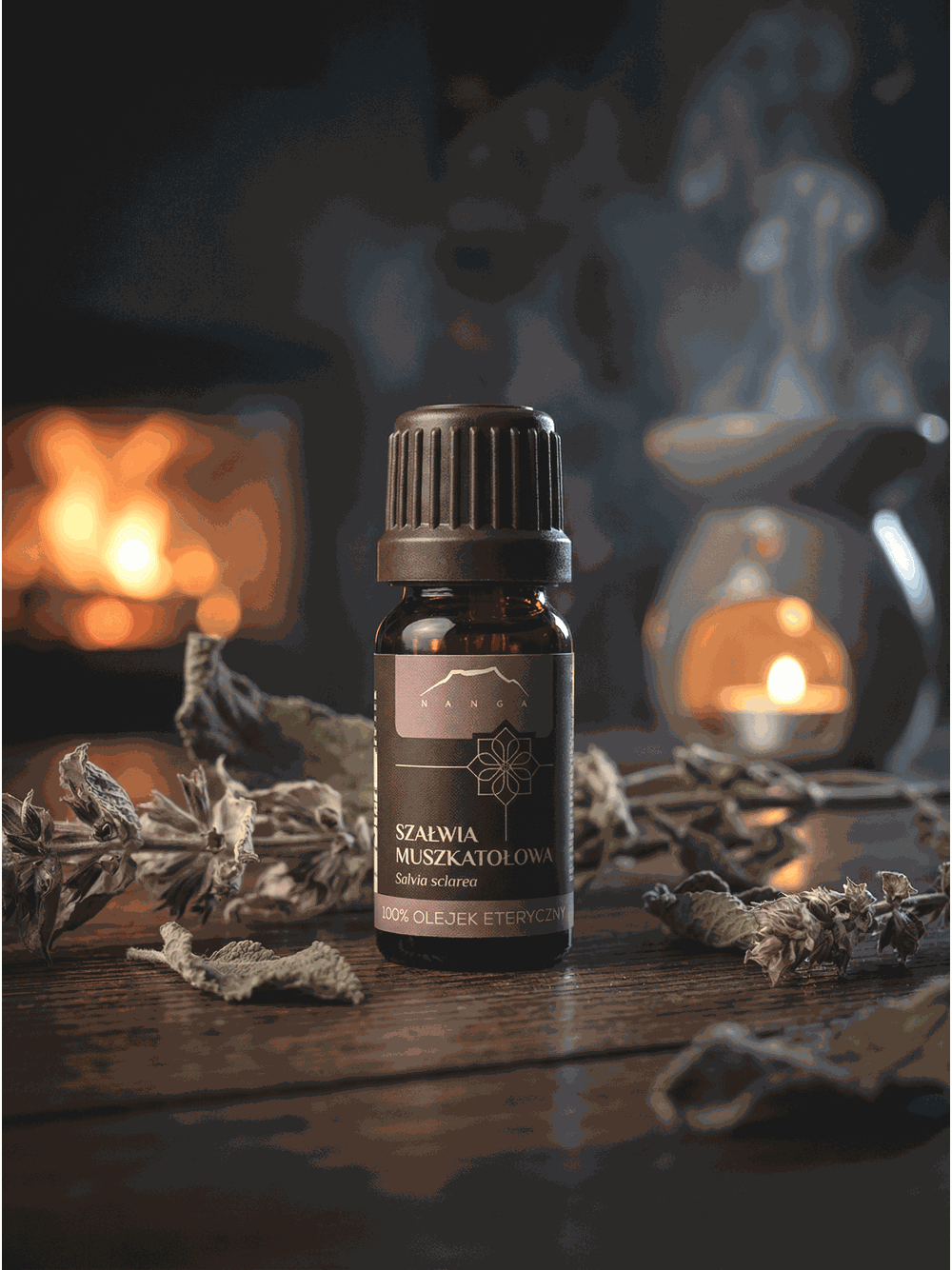 Olejek z szałwii muszkatołowej 100% eteryczny Nanga