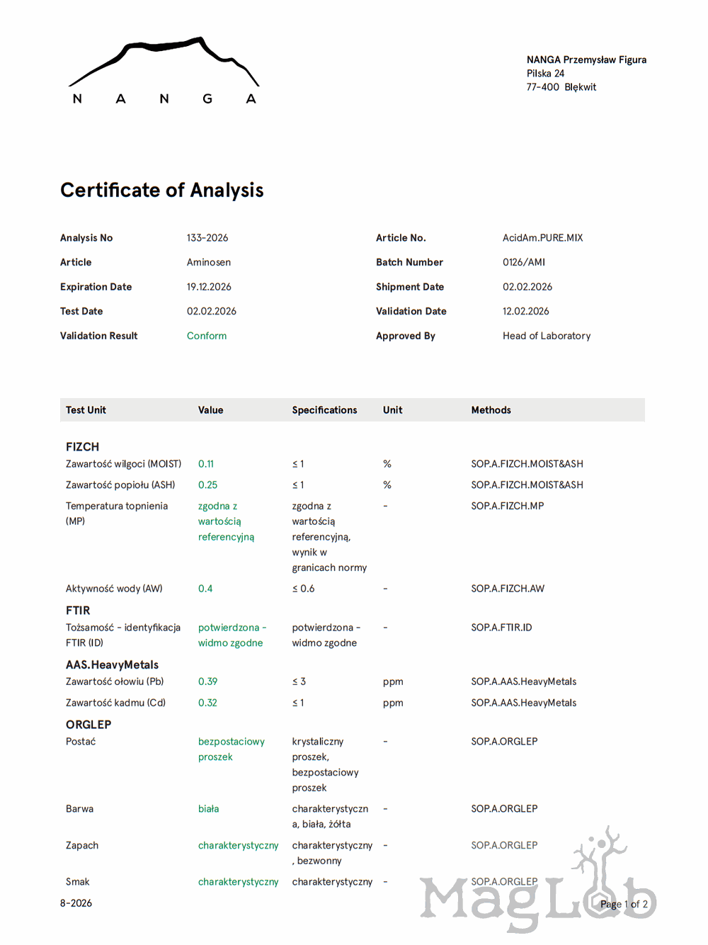 Aminosen - aminokwasowa mieszanka na sen