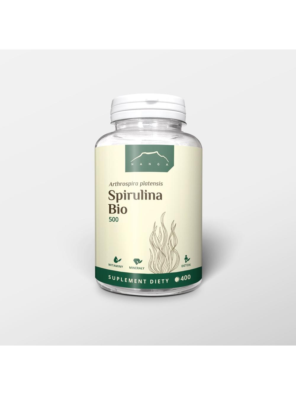 Spirulina Bio w tabletkach 500 mg