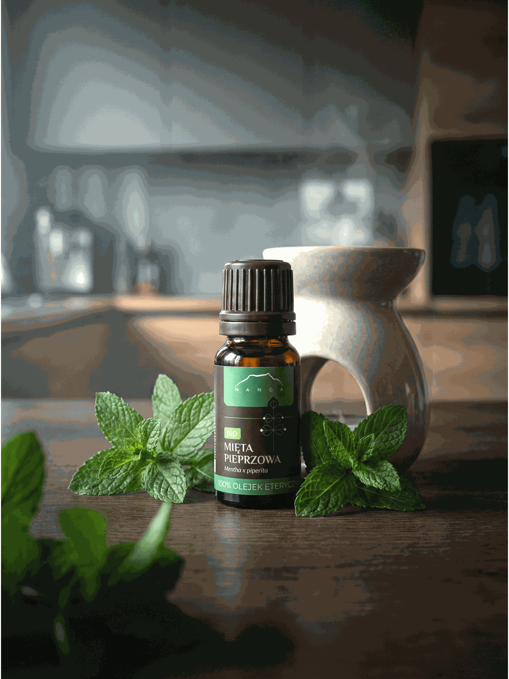 Olejek z mięty pieprzowej BIO 100% eteryczny Nanga