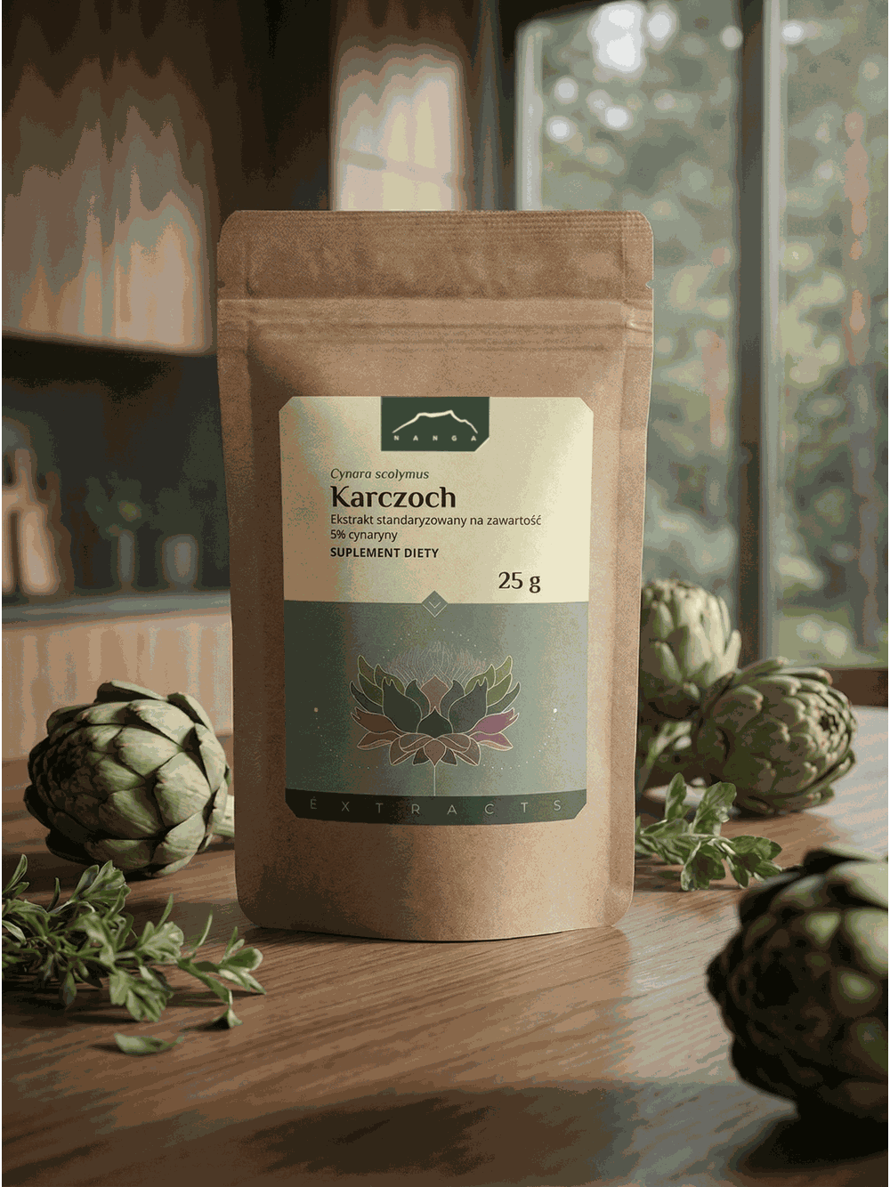 Karczoch ekstrakt 5% cynaryny
