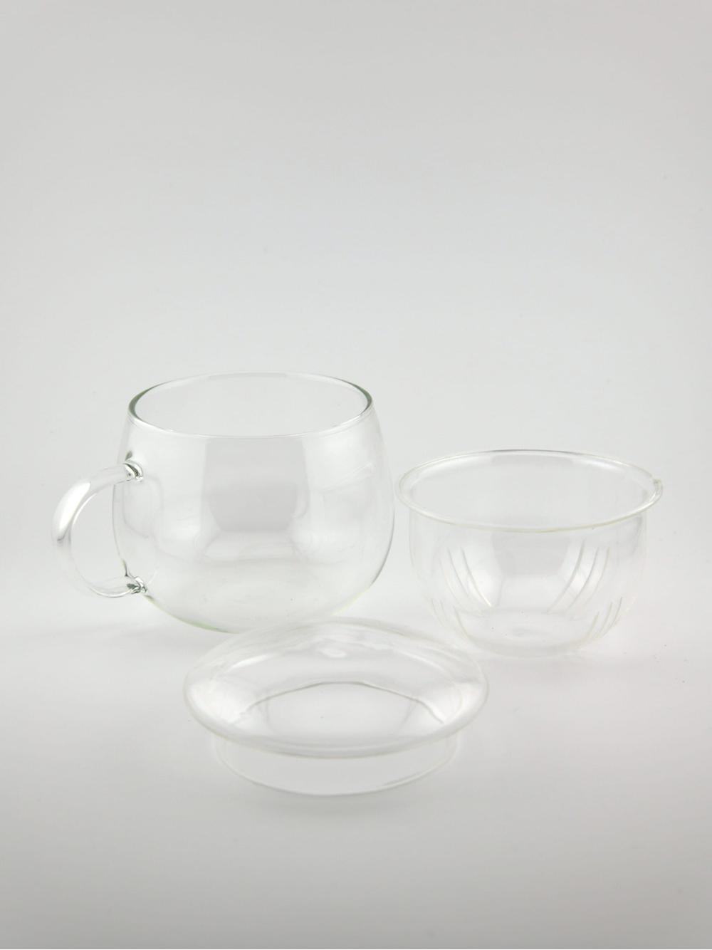 Kubek szklany z zaparzaczem  015-0107