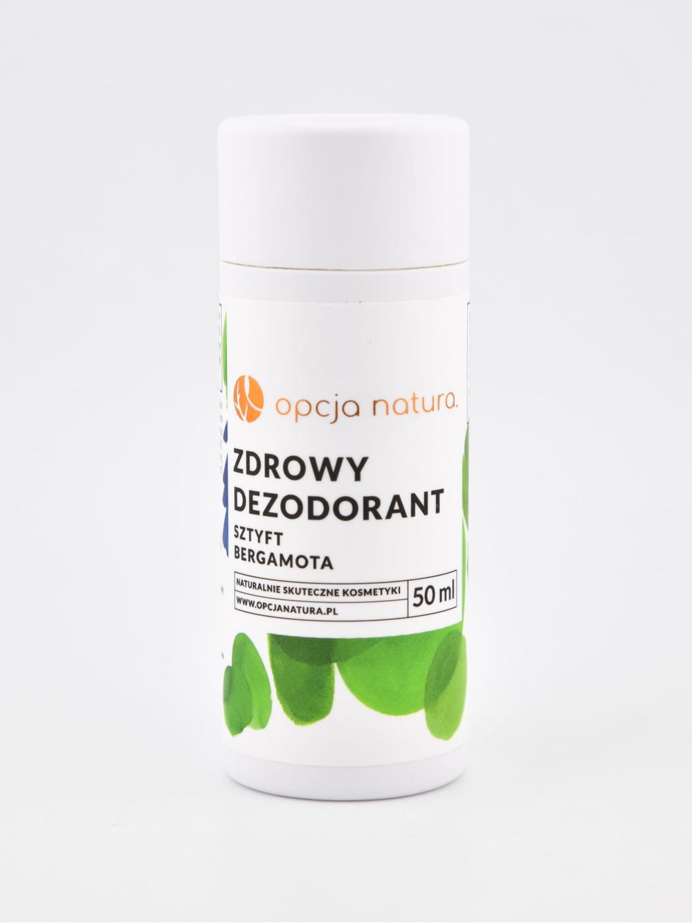 Zdrowy dezodorant SZTYFT bergamota Opcja Natura