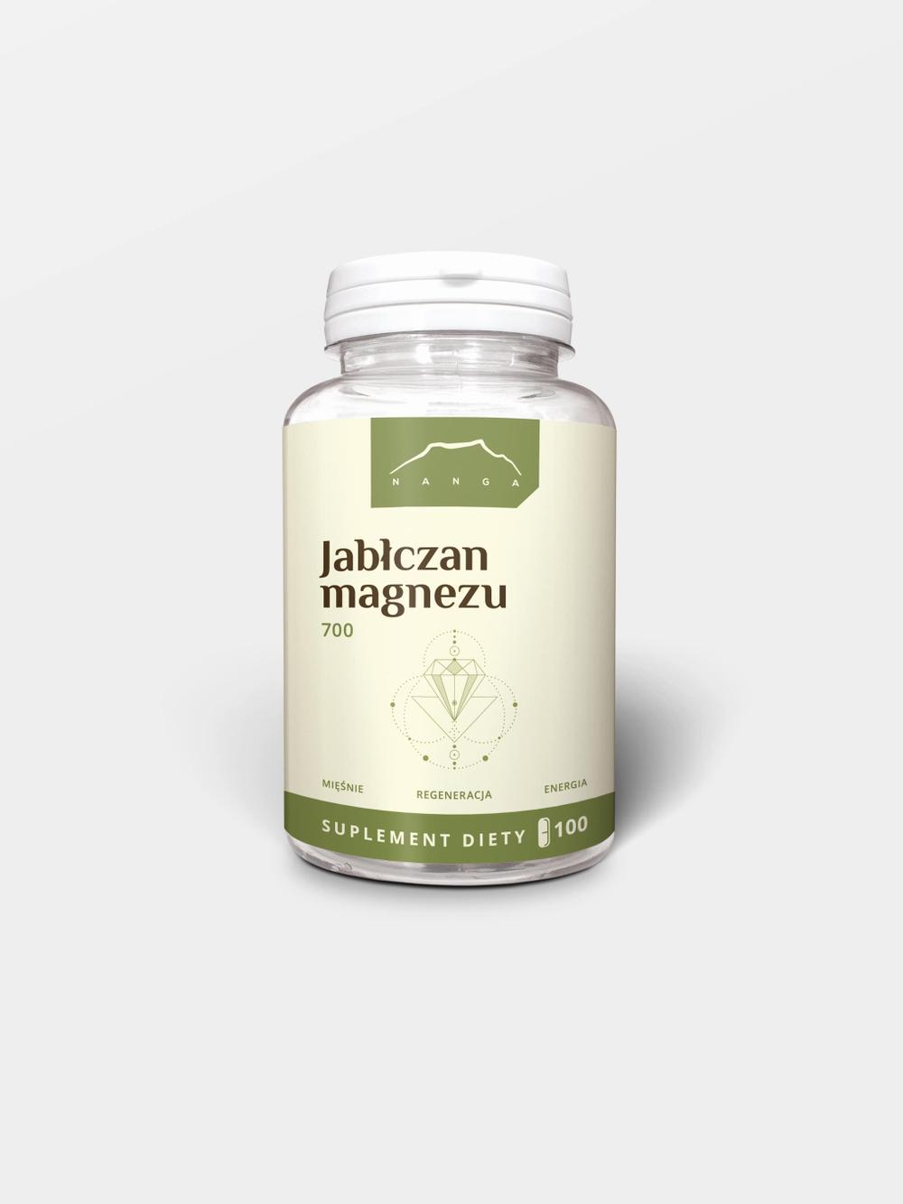 Jabłczan magnezu 100 kapsułek x 700mg