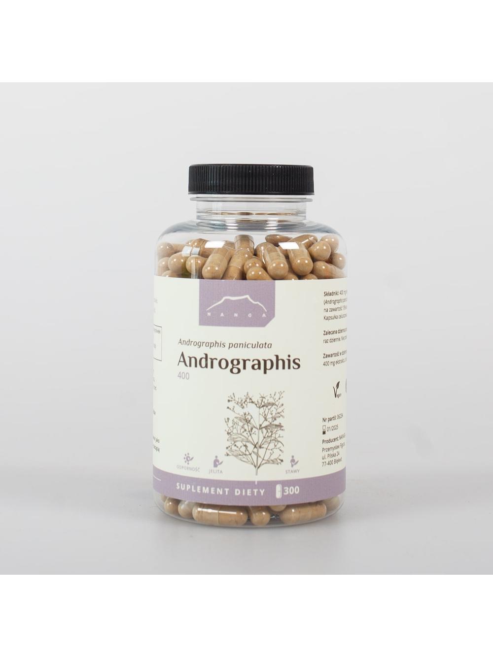 Andrographis 10% ekstrakt kapsułki x 400 mg