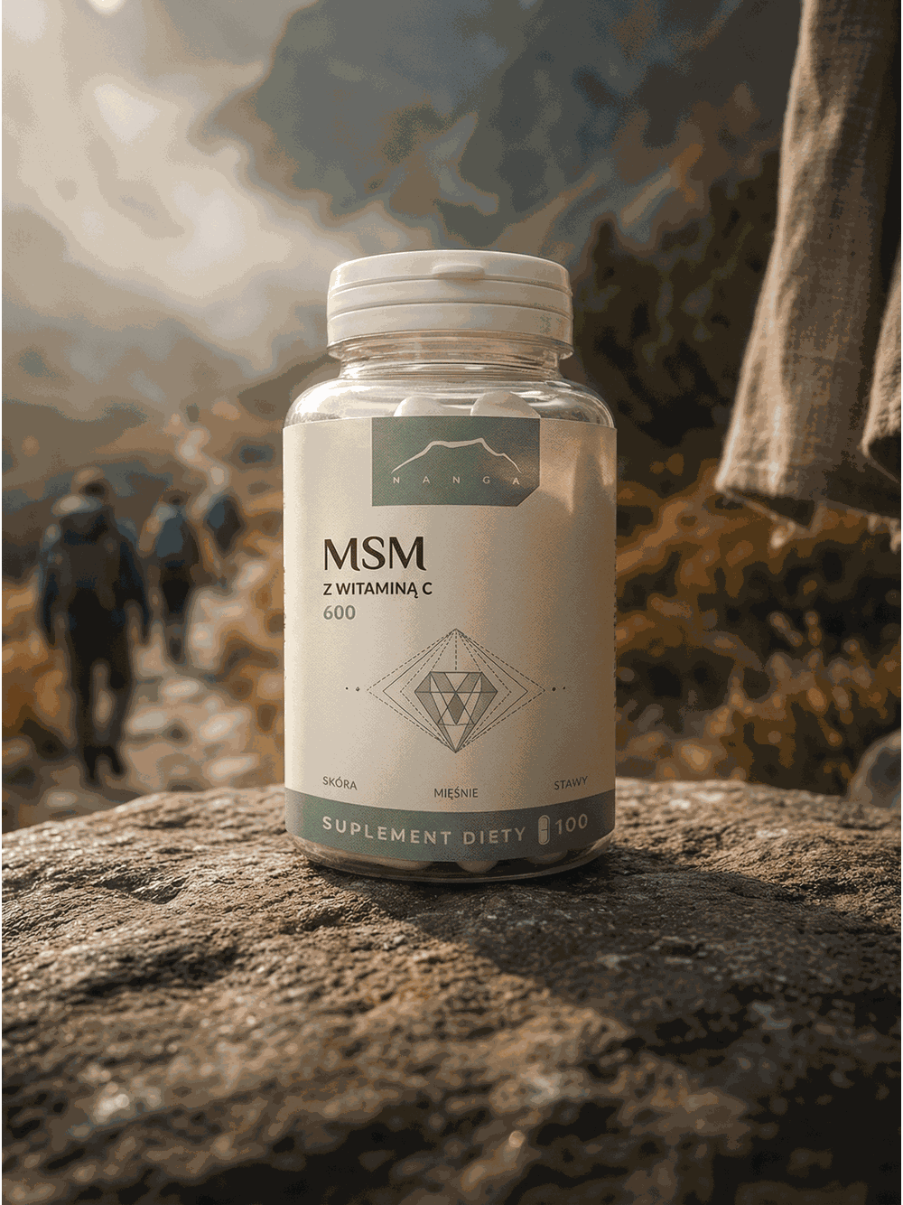 MSM z witaminą C 100 kapsułek x 600 mg