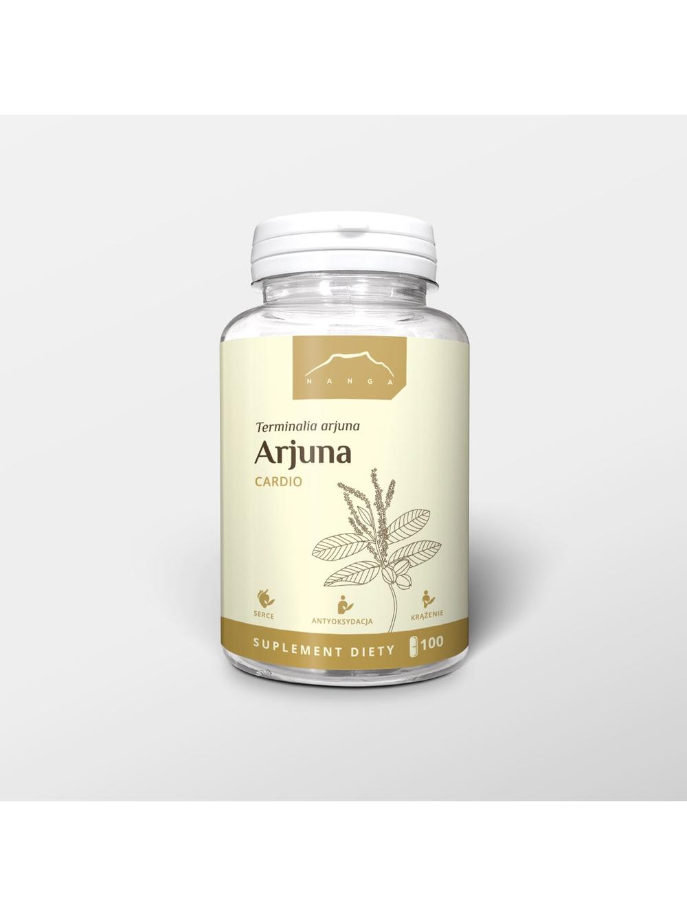 Arjuna Cardio 100 kapsułek x 500mg