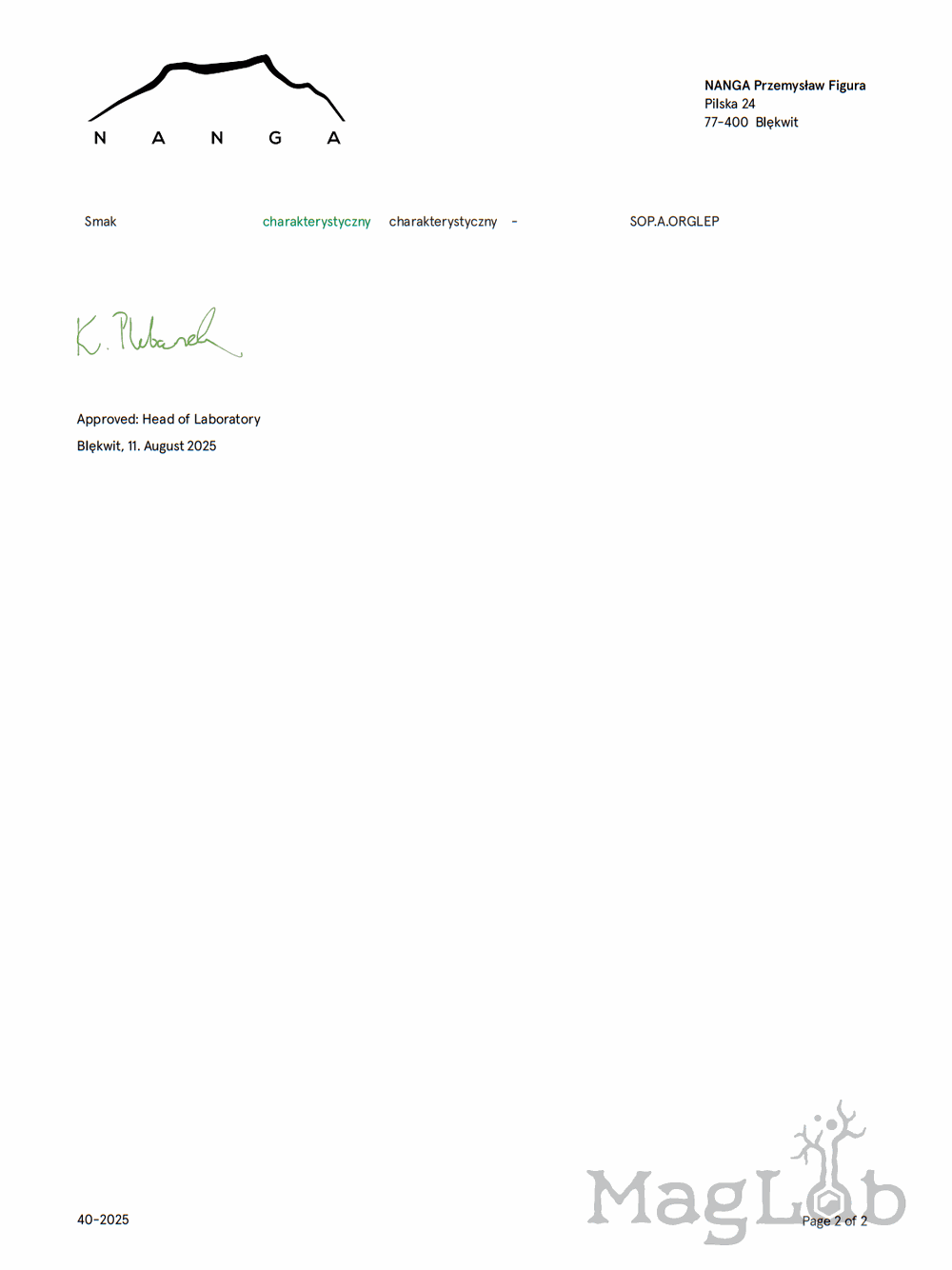 Klip dagga - liść i kwiat