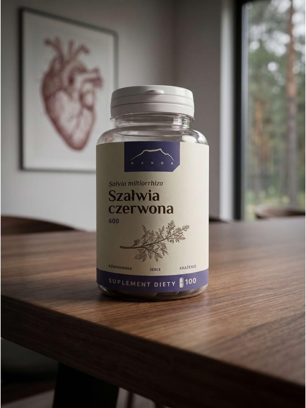 Szałwia czerwona ekstrakt w kapsułkach 600 mg - DanShen