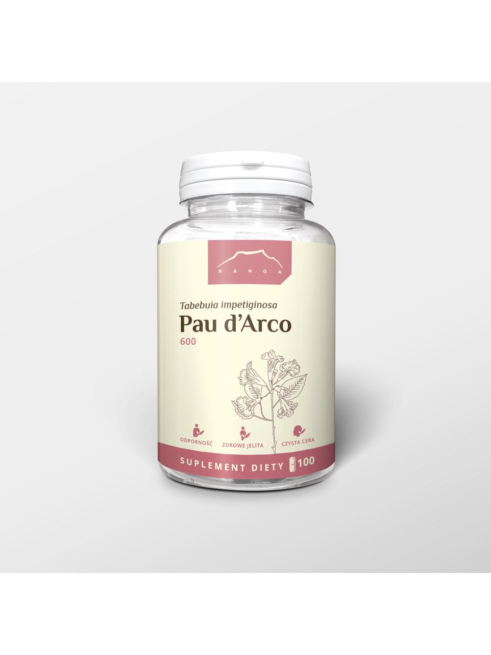 Pau d’Arco 100 kapsułek x 600 mg