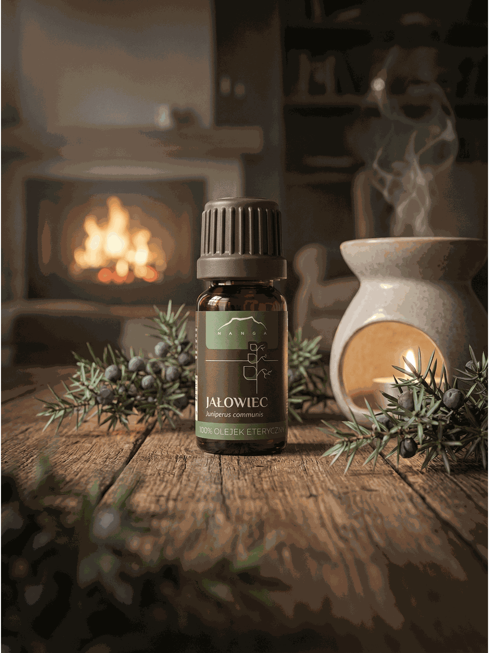 Olejek jałowcowy z igieł 100% eteryczny Nanga
