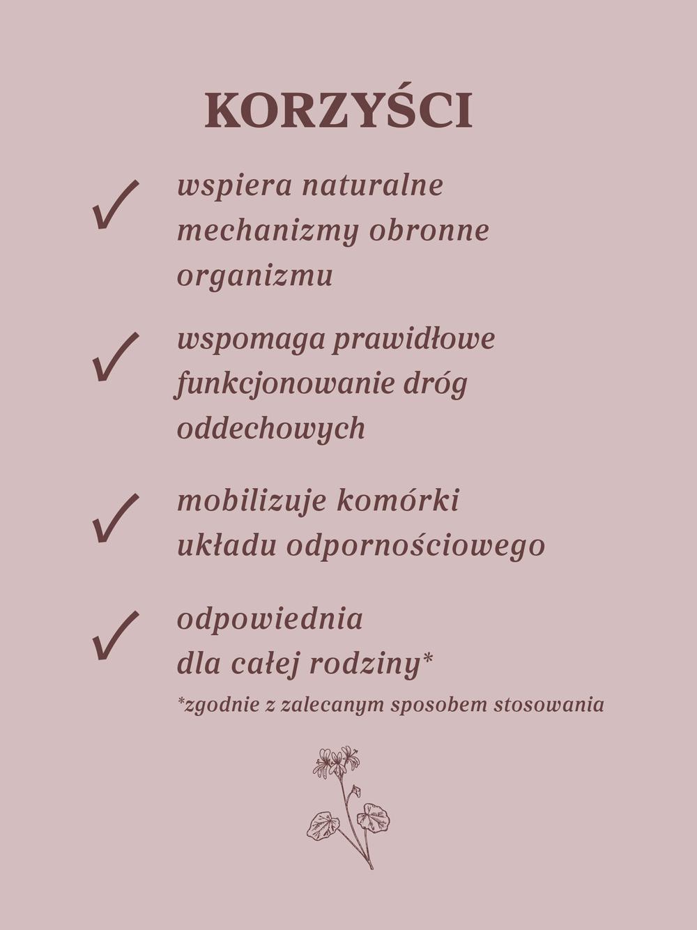 Pelargonia afrykańska wyciąg ziołowy 1:5