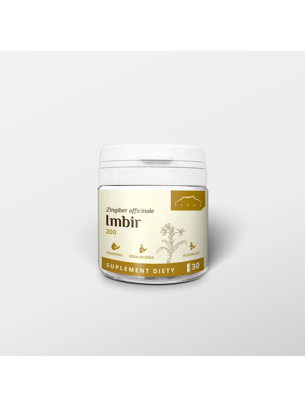 Imbir ekstrakt w kapsułkach x 200mg