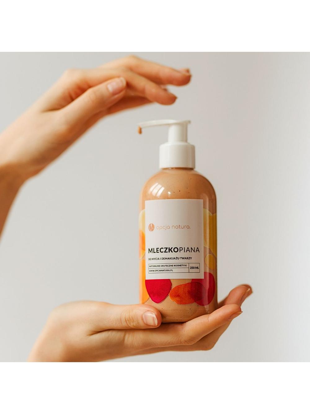 Mleczkopiana do mycia i demakijażu twarzy Opcja Natura 250ml