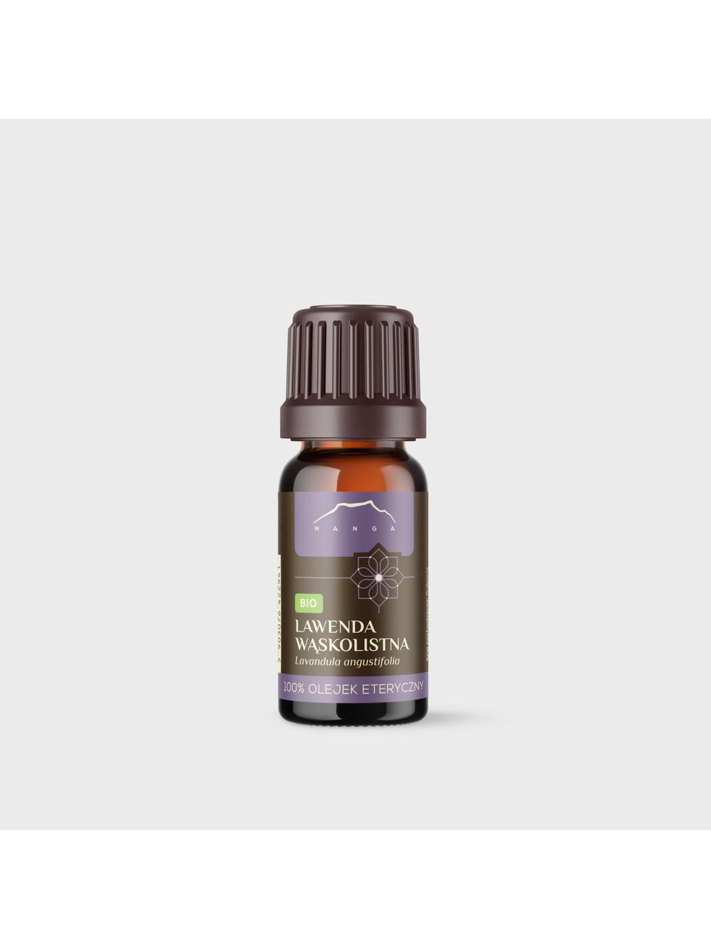 Olejek z lawendy wąskolistnej BIO 100% eteryczny Nanga