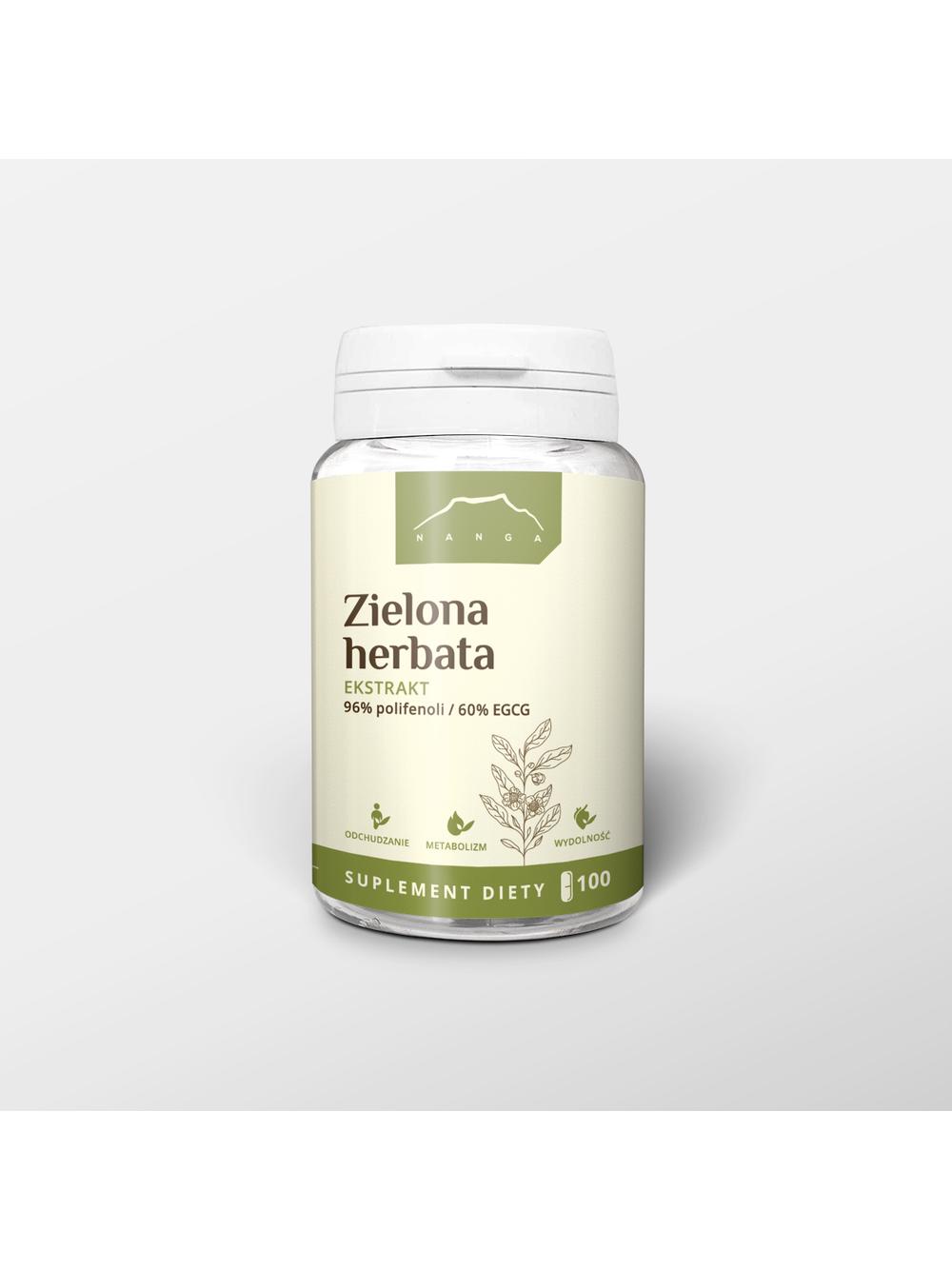 Zielona herbata ekstrakt 100 kapsułek x 400mg