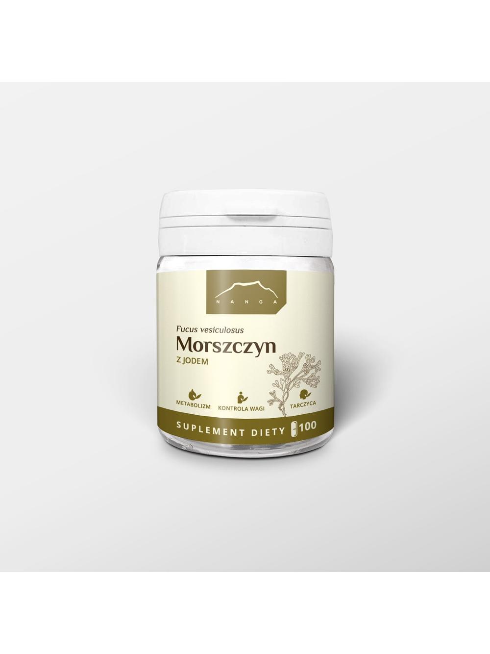 Morszczyn ekstrakt - jod organiczny 100 kapsułek x 200 mg