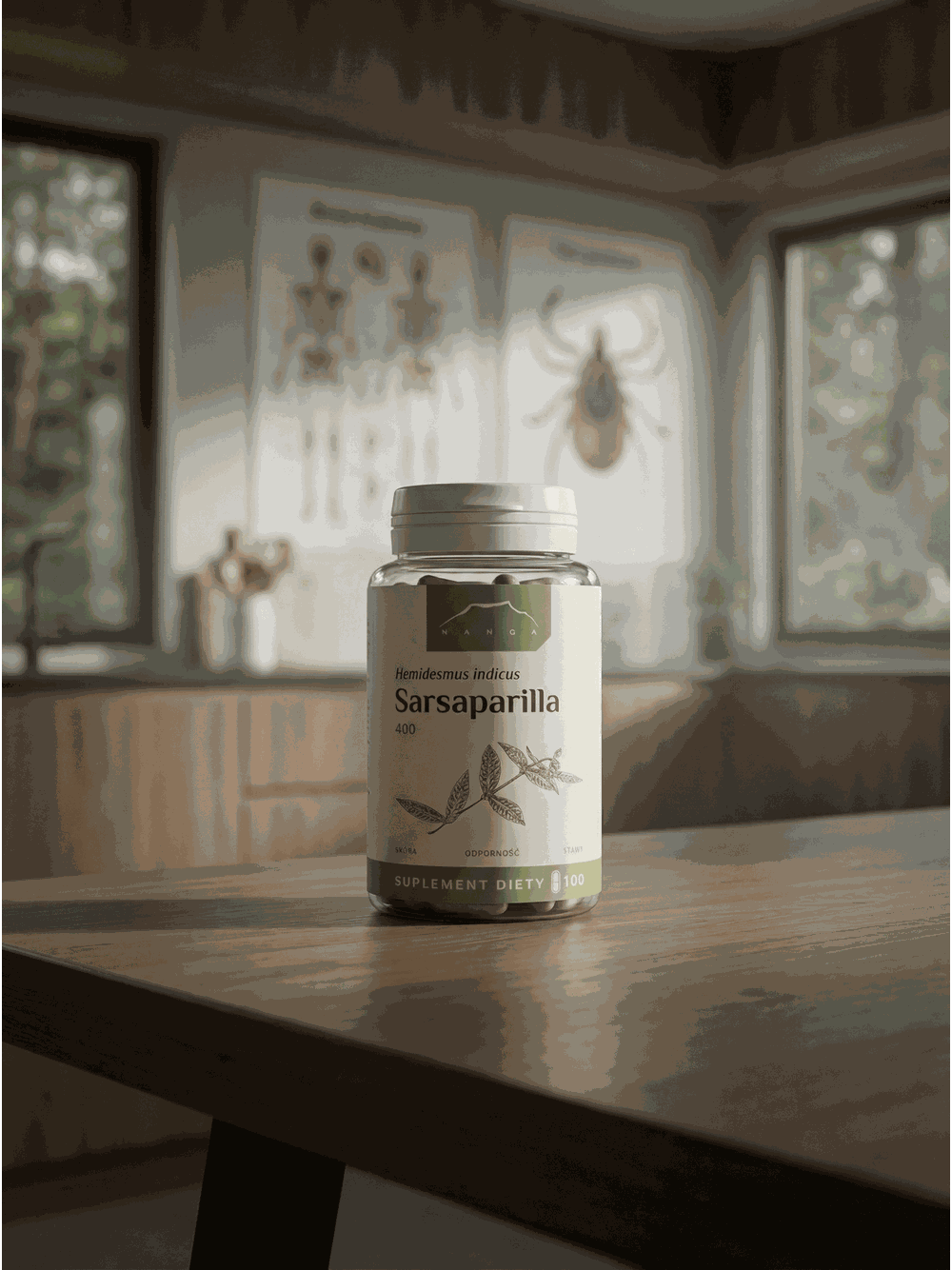 Sarsaparilla 100 kapsułek x 400 mg