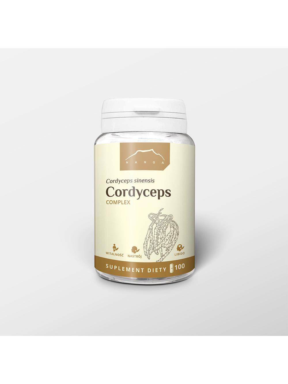 Cordyceps 100 kapsułek x 500 mg - maczużnik