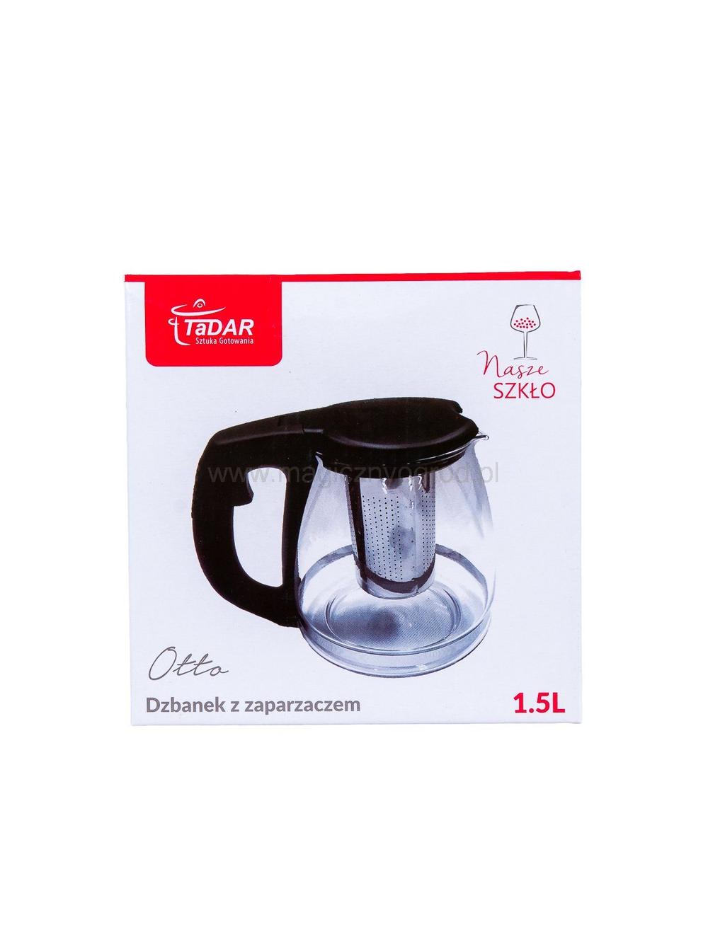 Dzbanek z zaparzaczem OTTO 1,5l czarny