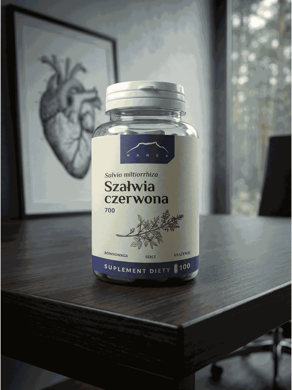 Szałwia czerwona ekstrakt w kapsułkach 700 mg - DanShen