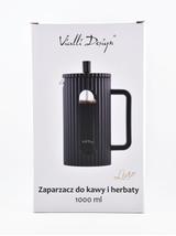 Zaparzacz do kawy French Press LIVIO 1l - czarny