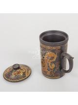 Kubek ceramiczny  z zaparzaczem Chiński smok