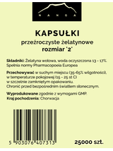 Kapsułki żelatynowe przezroczyste rozmiar 2 (mini)