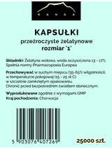 Kapsułki żelatynowe przezroczyste rozmiar 1 (małe)