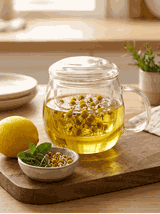 Kubek szklany z zaparzaczem  015-0107